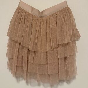 Pink and Gold Tulle Shimmer Skirt